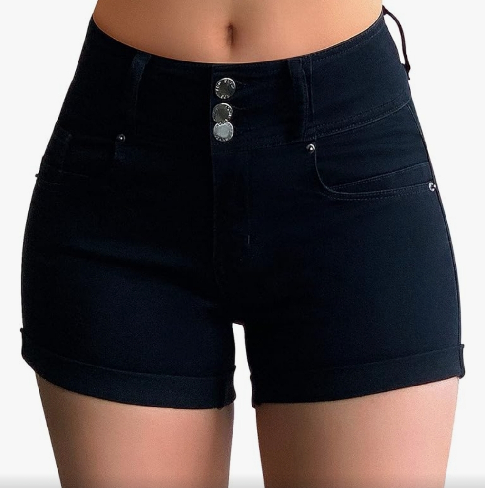 Jean shorts black NWOT